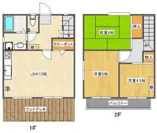 東京都日野市平山2【一戸建】の間取り