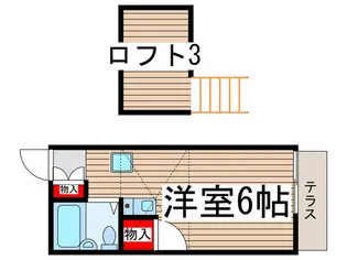 フラワーハイツ青葉台B【1階】の間取り