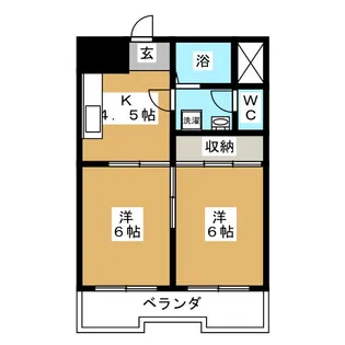 REGALO U 木町通【5階】の間取り