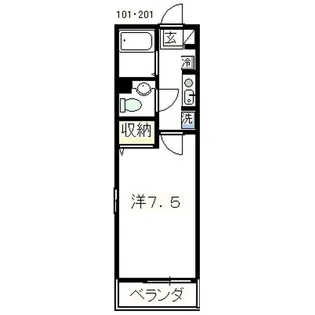 ハイム川原【1階】の間取り