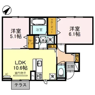 Honu・Rupos【1階】の間取り