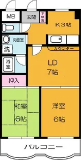 センチュリー時計台2【2階】の間取り