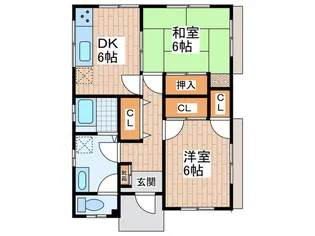 スカイハイム【1階】の間取り