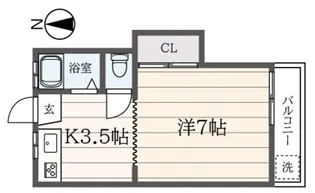 東京都杉並区久我山3【アパート】の間取り