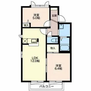 ウィンダミア A【2階】の間取り
