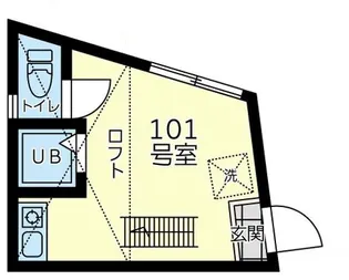 ユナイト追浜ビセンテモレーノ【1階】の間取り