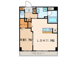 Residence・M 溝ノ口【3階】の間取り