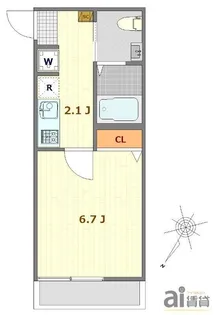 キャメル南古谷駅前通C棟【2階】の間取り