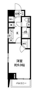 ルクレ日本橋馬喰町【8階】の間取り