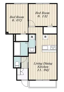 クレアージュ【1階】の間取り