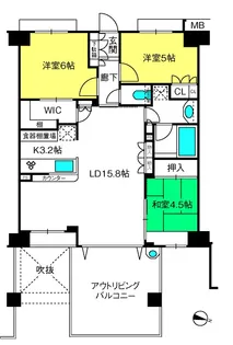 サンクタス大宮宮原【8階】の間取り