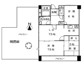 アトラエンテ松本【7階】の間取り