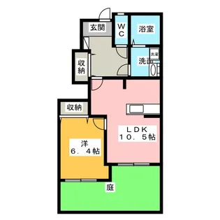 サンハイツクラシス【1階】の間取り