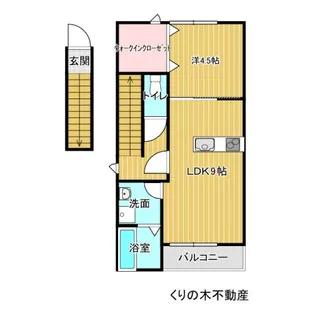 ルミウス延喜A棟【1階】の間取り