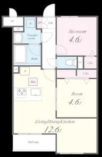 Theios filia【1階】の間取り