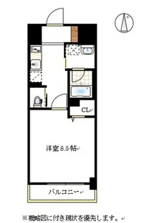 グランスクエア岡山駅西【2階】の間取り