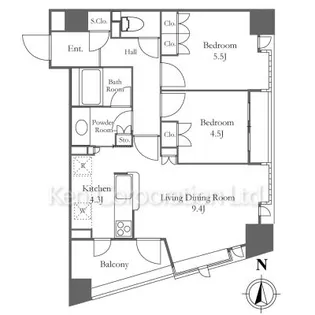 セントラルレジデンス番町シティタワー【4階】の間取り