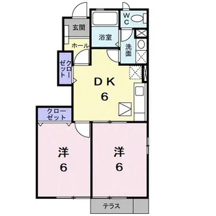 レジデンス桐ノ木 II【1階】の間取り