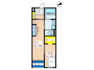 ALAISE【2階】の間取り