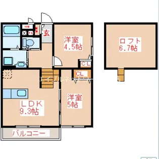 spazio東郷【1階】の間取り