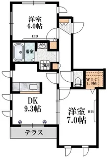メゾンM【1階】の間取り