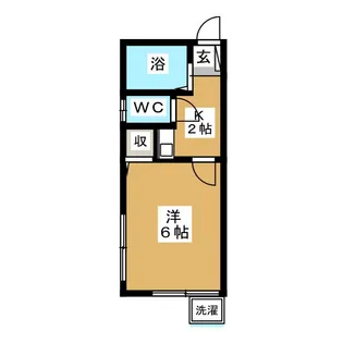 サンリヴァー【1階】の間取り