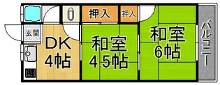 第2グリーンハウス【2階】の間取り