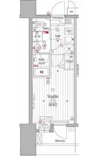グランド・ガーラ川崎【6階】の間取り