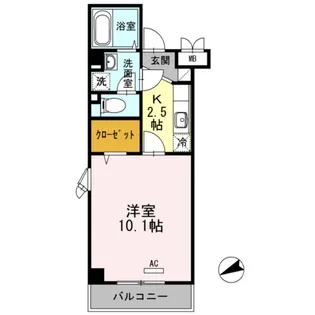 ラ・プランタン【2階】の間取り
