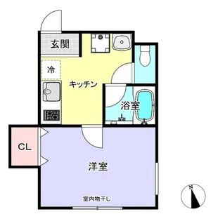 ティサージュ屋形【1階】の間取り