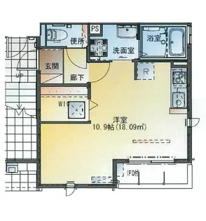 la vert(ラヴェール)【3階】の間取り