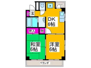 ロマネ沢ノ町【5階】の間取り