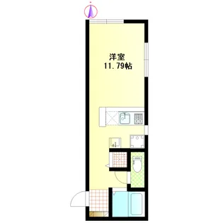 グランニール勝田台【1階】の間取り