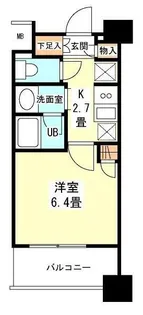 タワービューレジデンス吾妻橋【2階】の間取り