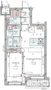 コンシェリア目黒本町 THE RESIDENCE【2階】の間取り