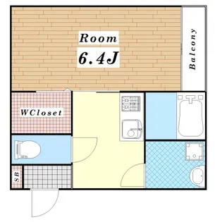 ナガモリ鶴橋ビル【1階】の間取り