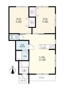 ビオス川副【1階】の間取り