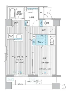 パークスリー高円寺【4階】の間取り
