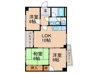 パインスクエア【3階】の間取り