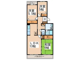 コンフォートハイム成瀬【4階】の間取り