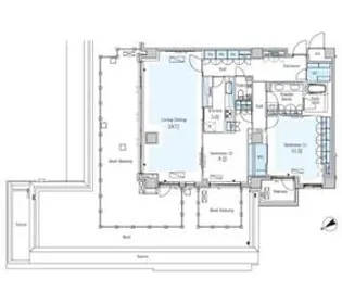 パークアクシスプレミア表参道【4階】の間取り