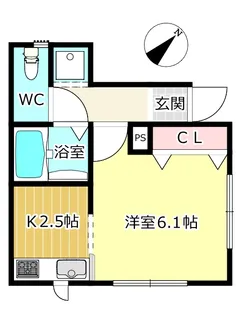 サングレースI【1階】の間取り