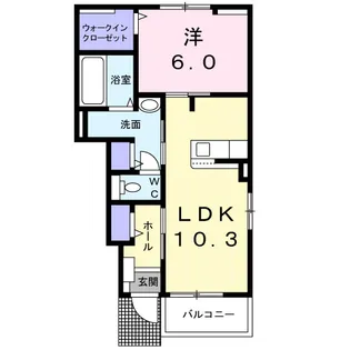 ヴィッラ・フジヤ VII【1階】の間取り