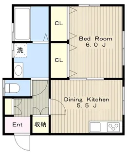 アムザック上溝【1階】の間取り