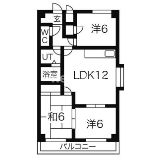 アピカル千王【4階】の間取り