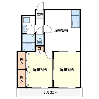 リバーリッチ第2川富ビル【5階】の間取り