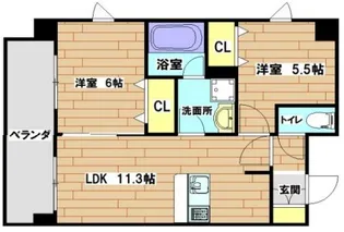 プレステージ10番館【7階】の間取り