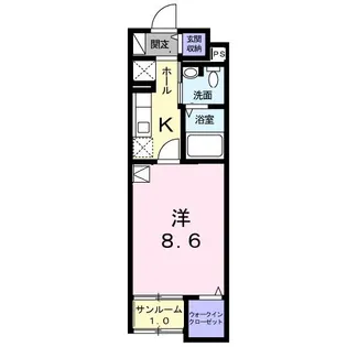 サウス ピュア【1階】の間取り