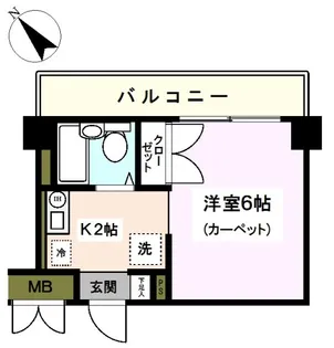 ドルフ安藤橋III【2階】の間取り