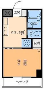 VIPマルジョウ【6階】の間取り